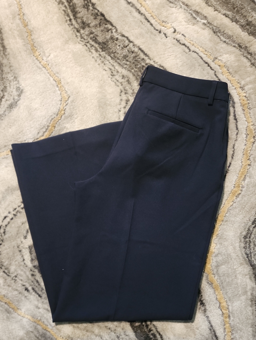 Express Women's Wide-Leg Navy Trousers - Picture 2 of 2